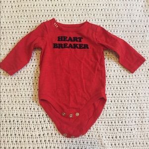 Gymboree Heart Breaker onesie EUC